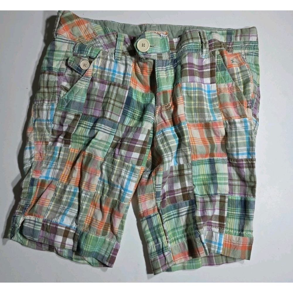 Freestyle‎ Revolution Bermuda Shorts Jrs. 11 30 Waist Y2K Patchwork Low Rise